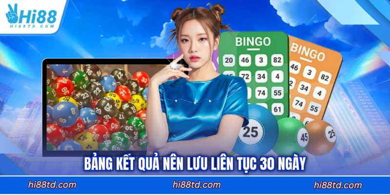 Bảng kết quả nên lưu liên tục 30 ngày