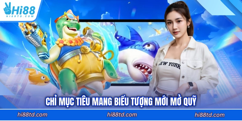 Chỉ mục tiêu mang biểu tượng mới mở quỹ