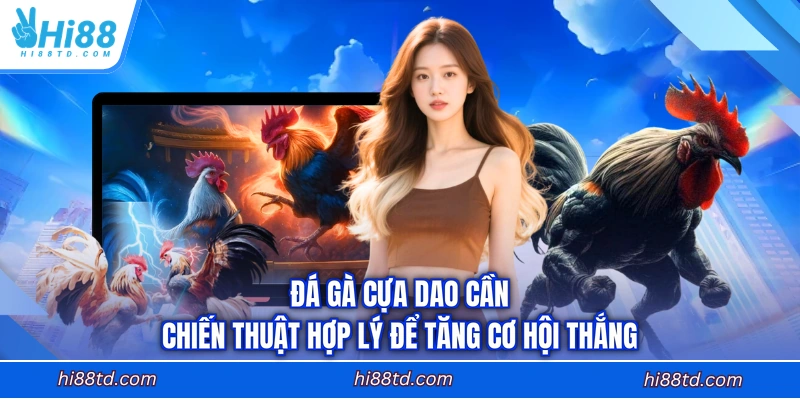 Đá gà cựa dao cần chiến thuật hợp lý để tăng cơ hội thắng