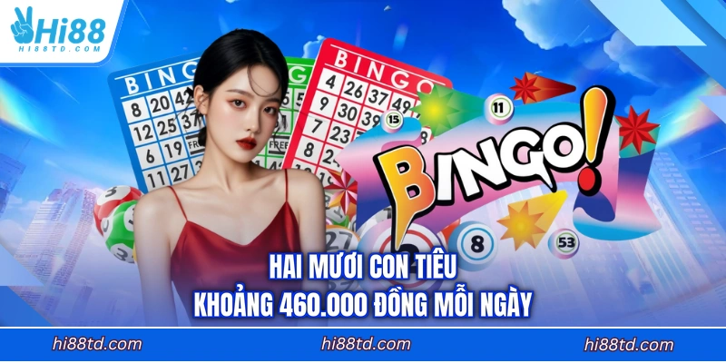 Hai mươi con tiêu khoảng 460.000 đồng mỗi ngày