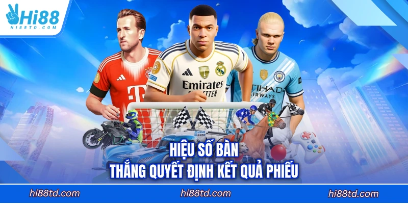 Hiệu số bàn thắng quyết định kết quả phiếu