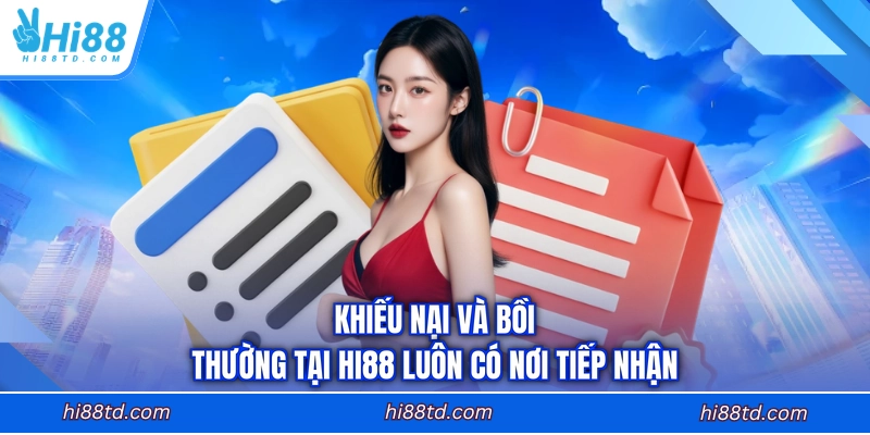 Khiếu nại và bồi thường tại HI88 luôn có nơi tiếp nhận
