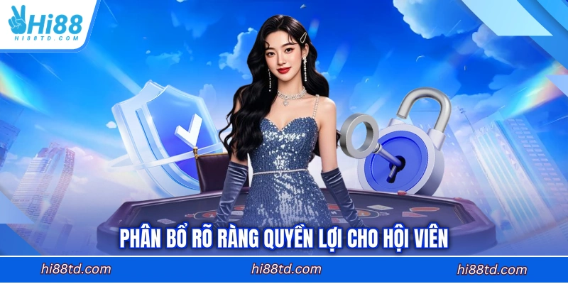 Phân bổ rõ ràng quyền lợi cho hội viên